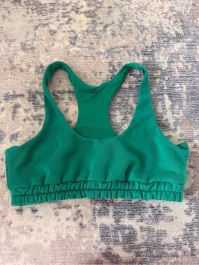 ALO Yoga Green Racerback Sports Bra